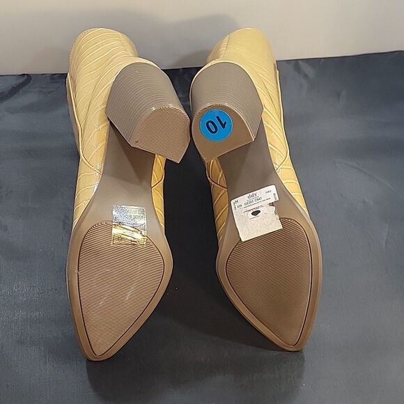 BRAND NEW QUPID POINTED TOE LEOPARD PRINT WOMEN"S BLOCK HEEL BOOT - Picture 12 of 15